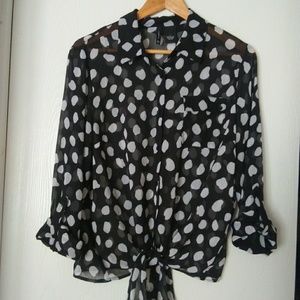 New Directions Sheer Blouse